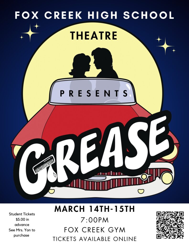 Grease FCHS Theatre Poster